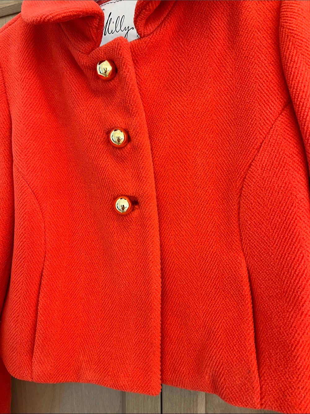 Milly New York Orange Jacket - Picture 3 of 4
